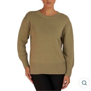 Philosophy Women's Khaki Crew Neck Sweater XXL